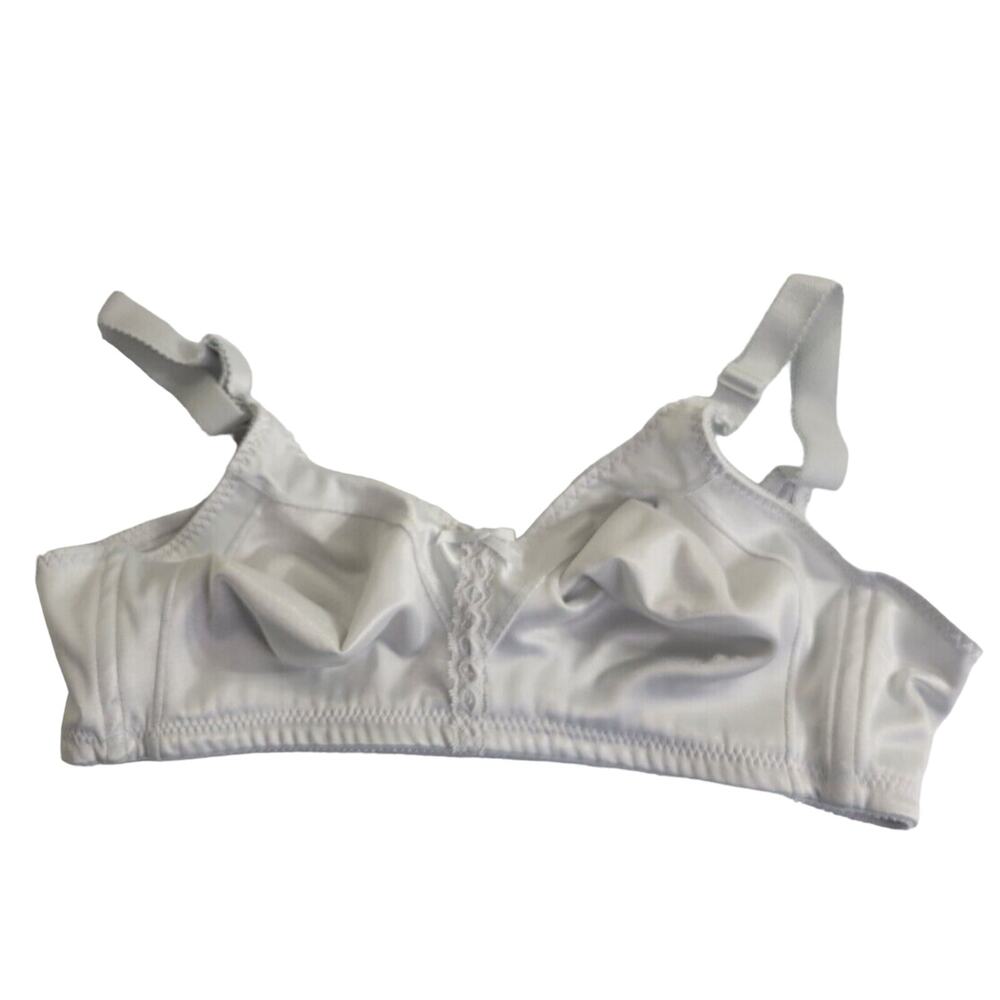 Bali Double Support White Comfort Full Coverage Wire Free T-Shirt Bra Size 38B